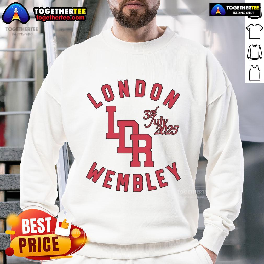 Premium Lana Del Rey London Wembley 2025 sweatshirt featuring iconic design and vibrant colors, perfect for fans.