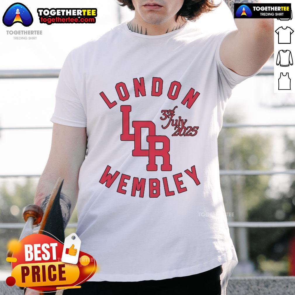 Premium Lana Del Rey London Wembley 07.03.2025 T-Shirt featuring vibrant design and iconic concert graphics.