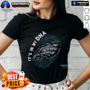 Premium Philadelphia Eagles In My DNA Logo Ladies Tee featuring a stylish design for female fans of the Eagles.