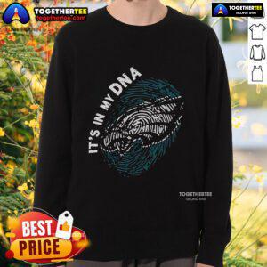 Premium Philadelphia Eagles In My DNA logo sweatshirt featuring vibrant team colors and a cozy design ideal for fans.
