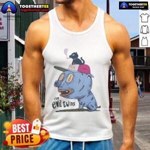 Premium The Evil Twins Tank Top featuring a bold graphic design, perfect for summer style and casual wear.