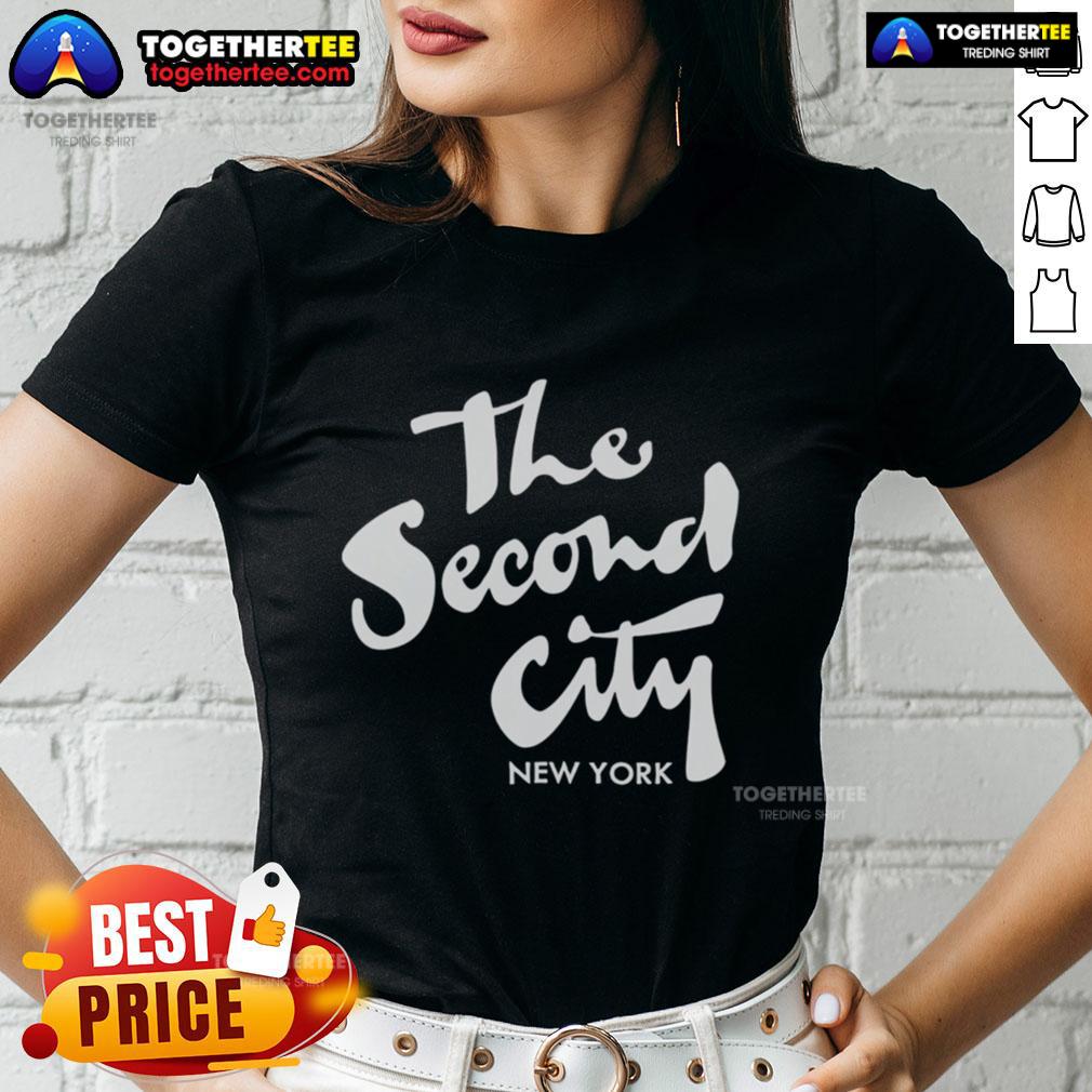Pretty The Second City New York Ladies Tee featuring a stylish design and vibrant colors, perfect for casual wear.