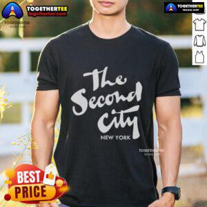 Alt Text: Stylish 'Pretty The Second City New York' T-shirt featuring a vibrant design and comfortable fit for NYC fans.