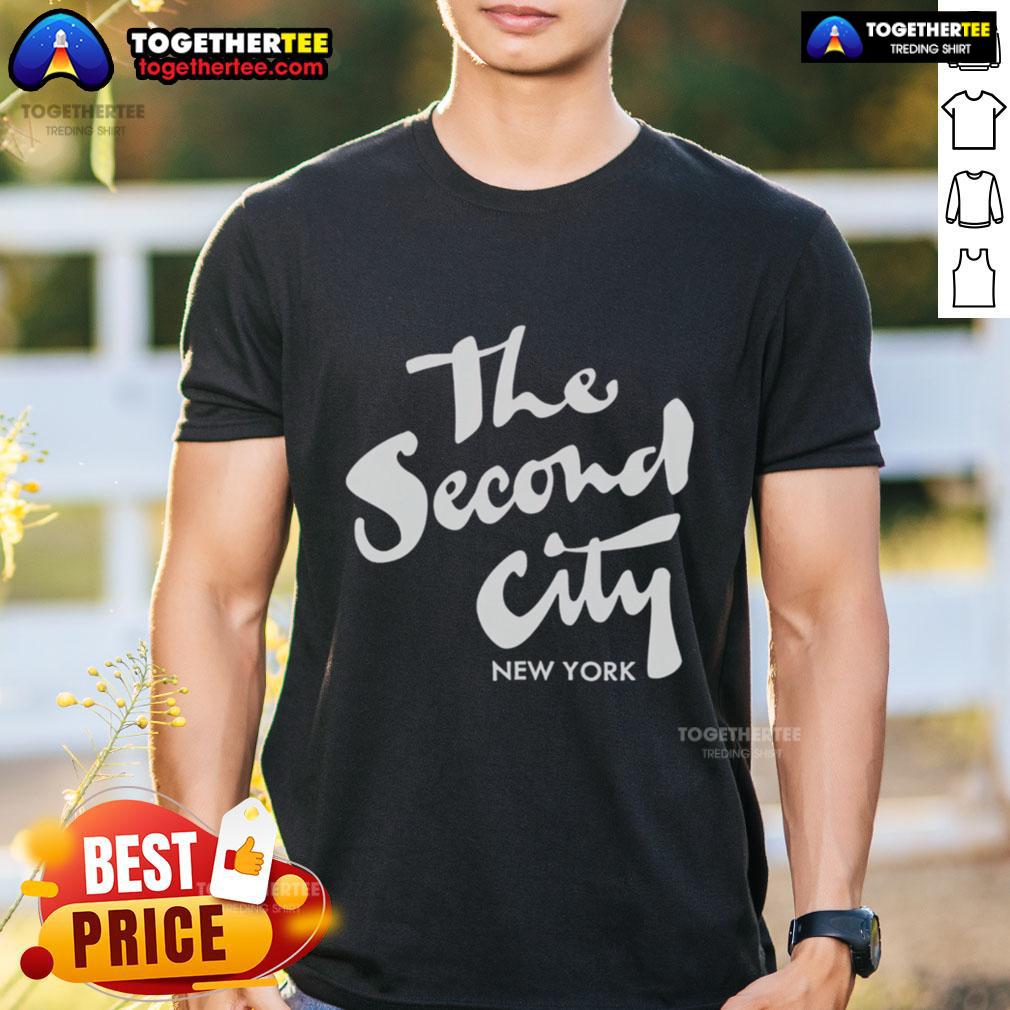 Alt Text: Stylish 'Pretty The Second City New York' T-shirt featuring a vibrant design and comfortable fit for NYC fans.