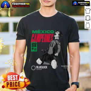 Top 2025 Concacaf Vs Blue Lock Mexico Gold Cup Champions T-Shirt featuring vibrant graphics and bold team colors.
