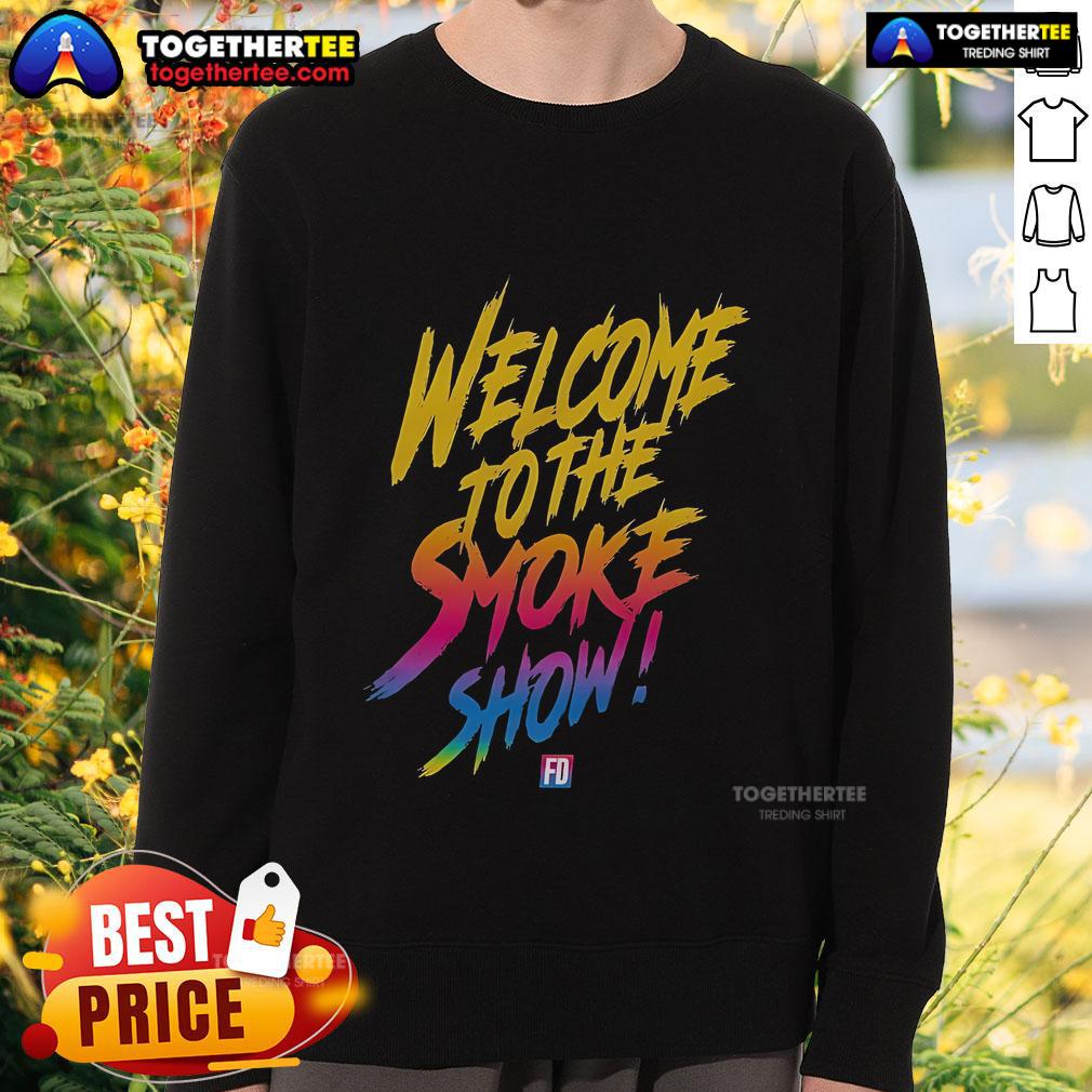 Alt Text: Top Formula Drift sweatshirt from the Smoke Show collection, featuring a stylish design for motorsport enthusiasts.