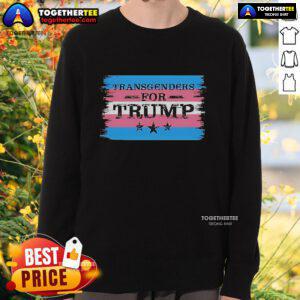 Top Transgenders for Trump sweatshirt featuring bold graphics and a vibrant design, perfect for supporters of the movement.