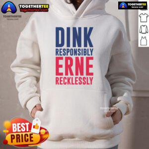 Good Dink Responsible Erne Recklessly Pickleball Hoodie in vibrant colors, perfect for pickleball enthusiasts and casual wear.