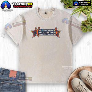 Good Indy 2025 WNBA All-Star washed t-shirt featuring vibrant team colors and stylish design for sports fans.