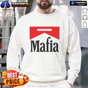 Happy Buffalo Mafia Marlboro Logo Sweatshirt featuring a vibrant design, perfect for casual wear and fan apparel.