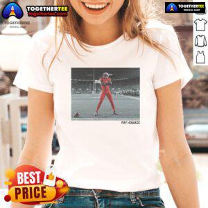 Hot Jeremiah Smith Pay Homage Ladies Tee featuring stylish design and vibrant colors for trendy women's fashion.