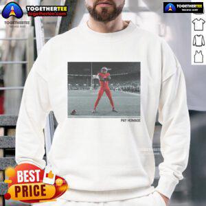 Hot Jeremiah Smith Pay Homage Sweatshirt featuring vibrant design and cozy fit, perfect for casual style and comfort.