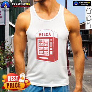 Stylish Nice Milca vintage vending machine tank top featuring a retro design perfect for casual summer outfits.