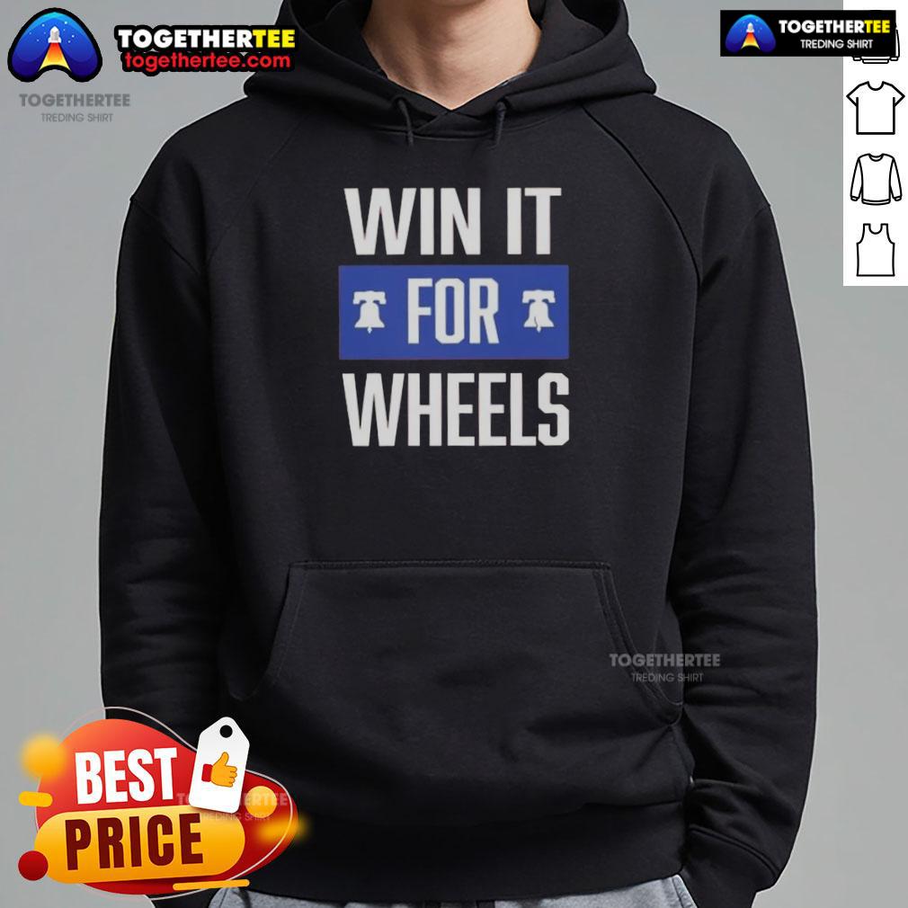 Nice Philadelphia Phillies Win It For Wheels Hoodie featuring bold team logo and vibrant colors, perfect for fans.