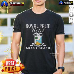 Nice Royal Palm Hotel logo T-shirt featuring a stylish design, perfect for showcasing your love for the Royal Palm Hotel.
