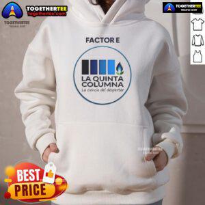 Nice Transparent E Factor Logo Hoodie showcasing a stylish design perfect for casual wear and promoting the brand.
