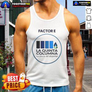 Stylish Nice Transparent E-Factor logo tank top showcasing modern design and vibrant colors for casual wear.