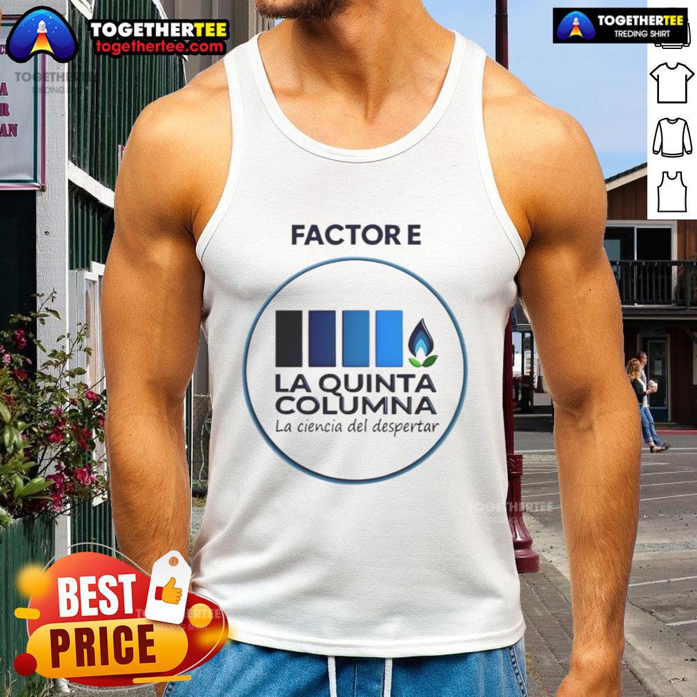 Stylish Nice Transparent E-Factor logo tank top showcasing modern design and vibrant colors for casual wear.