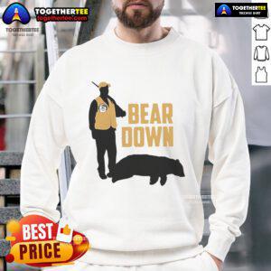 Official Bear Down Bear Hunting Sweatshirt featuring a rugged design perfect for outdoor enthusiasts and hunters.
