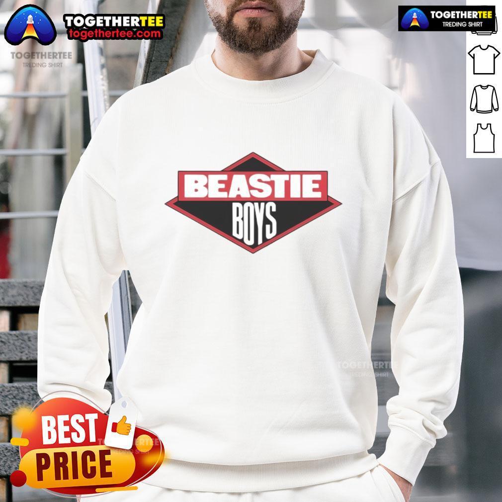 Alt Text: Official Beastie Boys Red Diamond Logo 2025 Sweatshirt featuring iconic design and vibrant colors for fans.