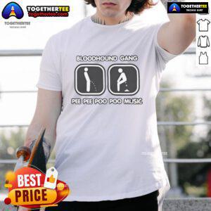 Alt Text: Official Bloodhound Gang Pee Pee Poo Poo Music T-Shirt featuring bold graphics and vibrant colors for fans.