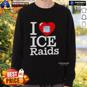 Official I Love Ice Raids Sweatshirt in cozy fabric, perfect for fans of ice raids and stylish winter wear.