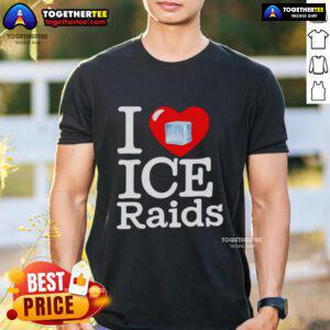 Official I Love Ice Raids T-Shirt featuring a bold design perfect for ice raid enthusiasts and fans.