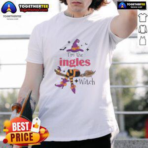 Alt Text: Official I'M The Ingles Witch Halloween T-Shirt featuring a playful witch design, perfect for spooky season celebrations.
