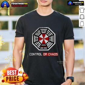 Official Initiative Control Or Chaos Dharma Corporation T-Shirt featuring unique design and bold graphics for fans.