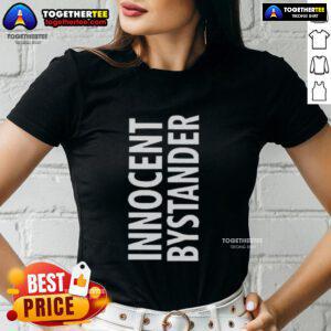 Official Innocent Bystander Ladies Tee featuring a stylish design perfect for casual outings and wine lovers.
