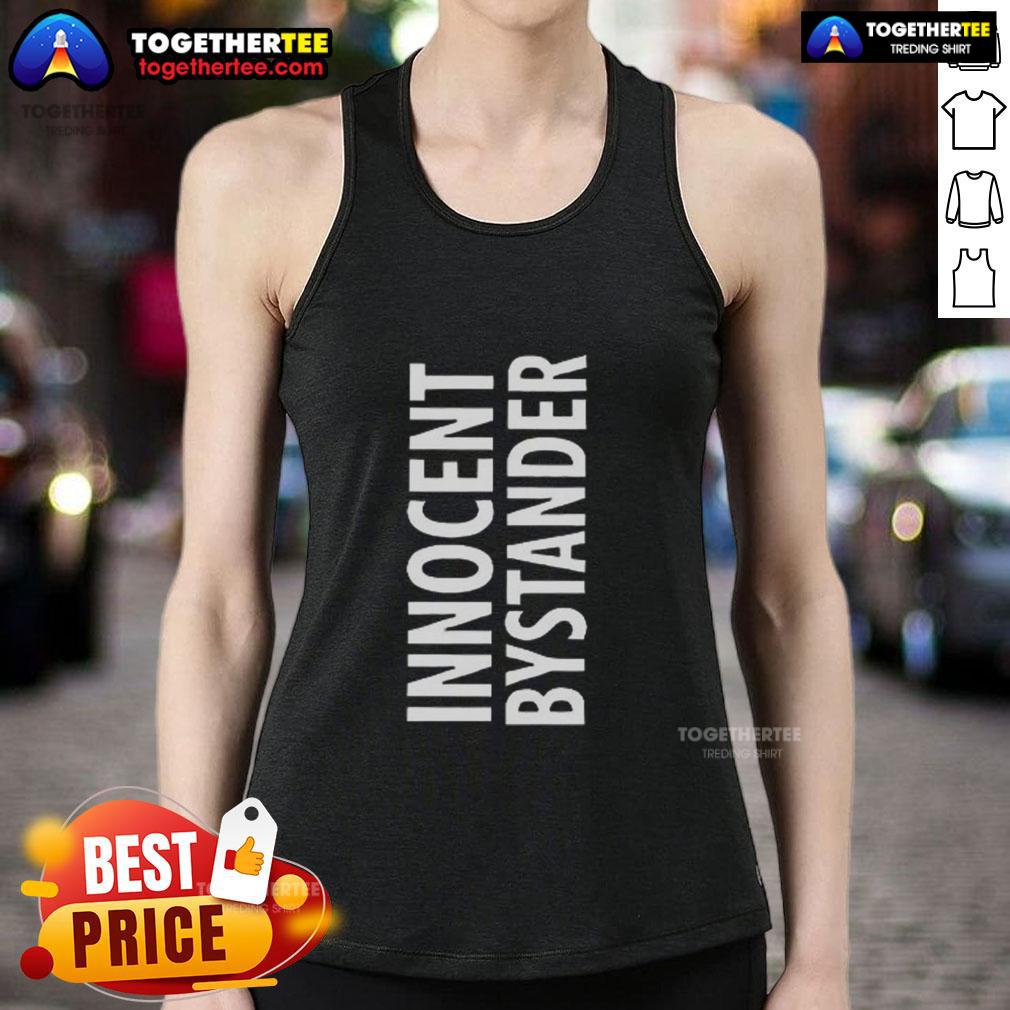 Official Innocent Bystander tank top featuring a stylish design, perfect for casual summer wear.