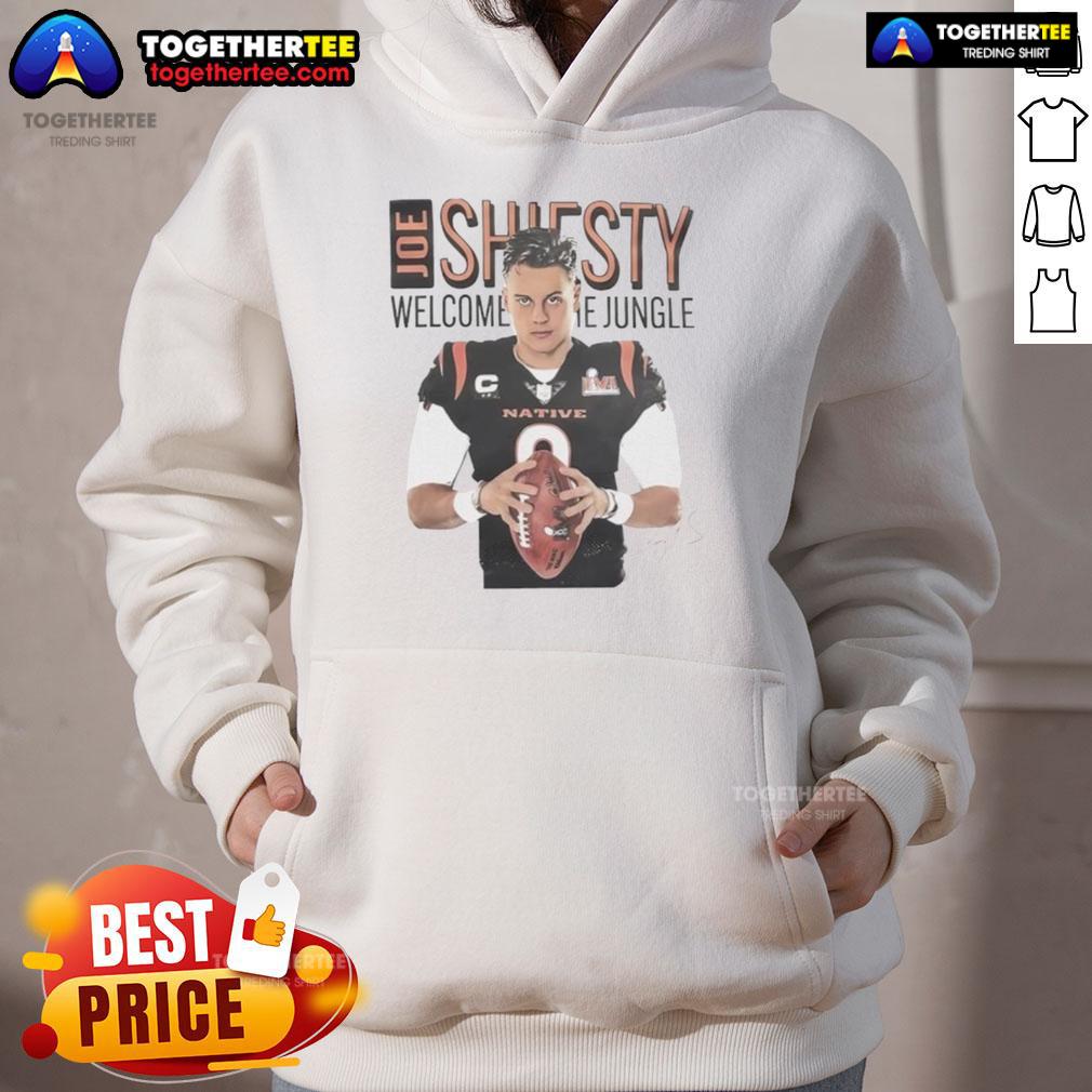 Alt Text: Official Joe Shiesty Welcome to the Jungle signature hoodie featuring bold graphics and a comfortable fit.