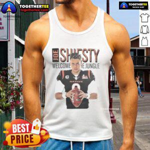 Alt Text: Official Joe Shiesty Welcome to the Jungle signature tank top featuring bold graphics and a stylish design for fans.