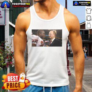 Official John Clayton and Frank Gore NFL Network vintage tank top featuring iconic sports graphics and logos.