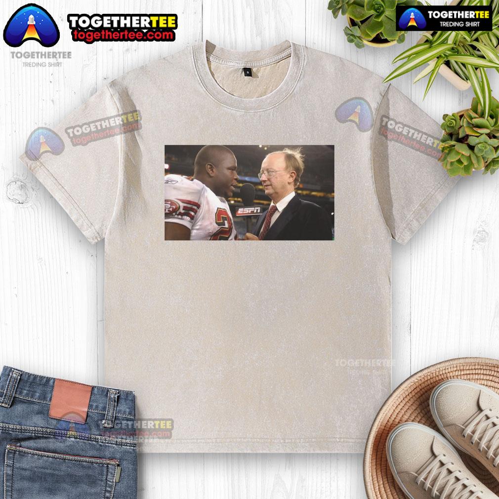 Official John Clayton and Frank Gore NFL Network vintage washed t-shirt featuring iconic sports graphics and comfortable fit.
