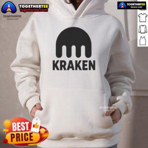 Official Kraken Crypto Logo Hoodie featuring bold Kraken logo design, perfect for cryptocurrency enthusiasts.