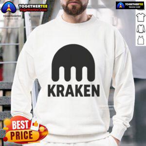 Official Kraken Crypto Logo Sweatshirt featuring the Kraken logo on a stylish, comfortable design for crypto enthusiasts.