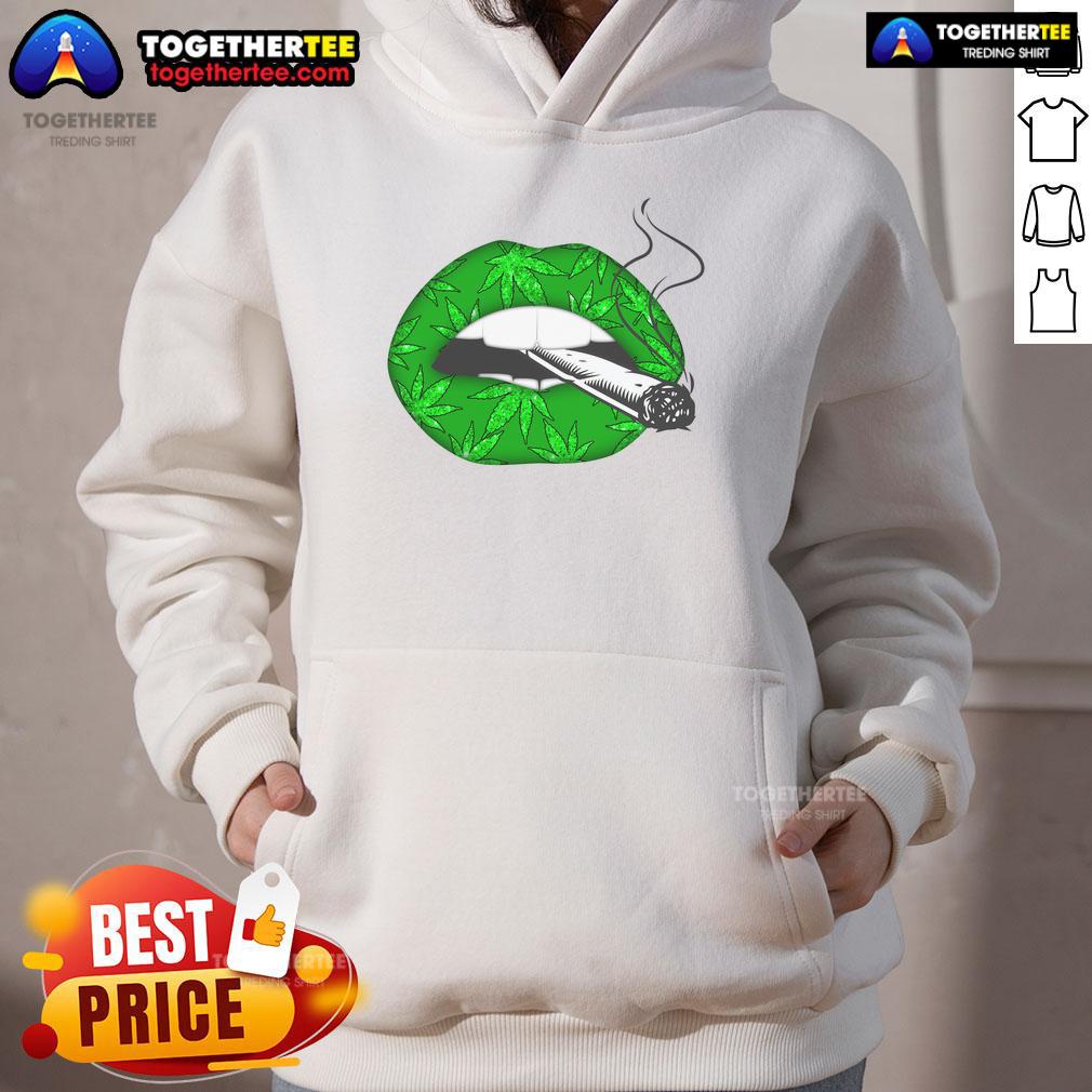 Official Lip Cannabis Leaf Hoodie featuring a vibrant cannabis leaf design for stylish, eco-friendly fashion.