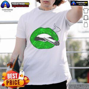 Official Lip Cannabis Leaf T-Shirt featuring a vibrant cannabis leaf design, perfect for cannabis enthusiasts and fashion lovers.