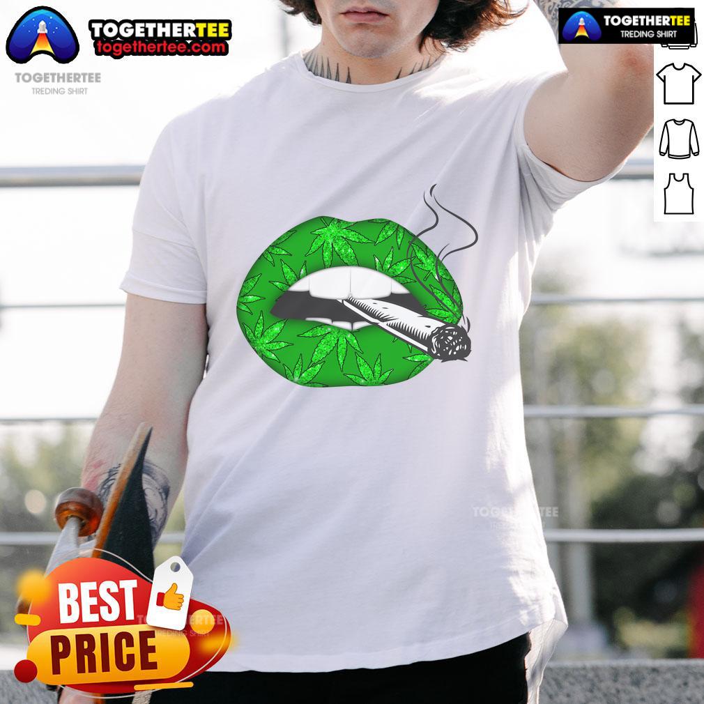 Official Lip Cannabis Leaf T-Shirt featuring a vibrant cannabis leaf design, perfect for cannabis enthusiasts and fashion lovers.