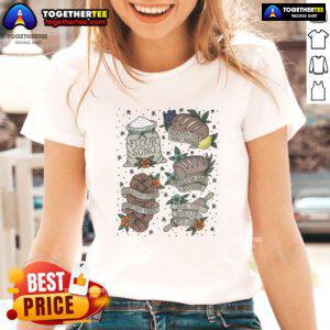 Official Loafing Him Was Bread Flour Song Ladies Tee featuring a fun graphic design and playful text for baking enthusiasts.