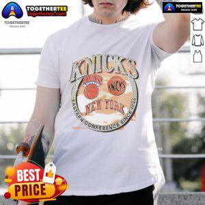 Official New York Knicks Eastern Conference Classics Crown Jewels T-Shirt showcasing vintage design and team pride.