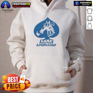Official Rare Americans Spades Hoodie featuring unique design, perfect for fans of the band and stylish streetwear.