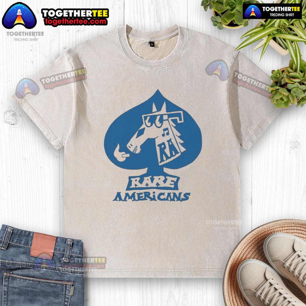 Official Rare Americans Spades Washed T-Shirt in soft fabric, featuring a stylish design perfect for casual wear.