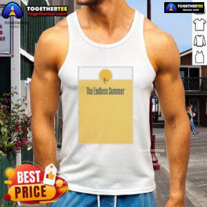 Official The Endless Summer Tank Top featuring a vibrant beach graphic, perfect for summer style and outdoor adventures.