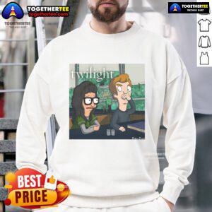 Official Twilight X Bob's Burgers Tweenlight Movie Sweatshirt featuring iconic graphics for fans of both franchises.