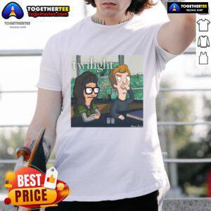 Official Twilight X Bob's Burgers Tweenlight Movie T-Shirt featuring fun graphics and a unique crossover design for fans.