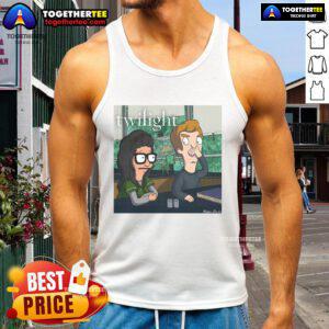 Official Twilight X Bob's Burgers Tweenlight movie tank top featuring creative graphic design and vibrant colors.