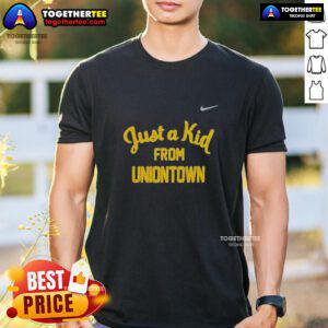 Official West Virginia Mountaineers Just A Kid From Uniontown T-Shirt