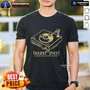 Original Bound Mcr Together T-Shirt showcasing vibrant design celebrating social, cultural, and community unity.
